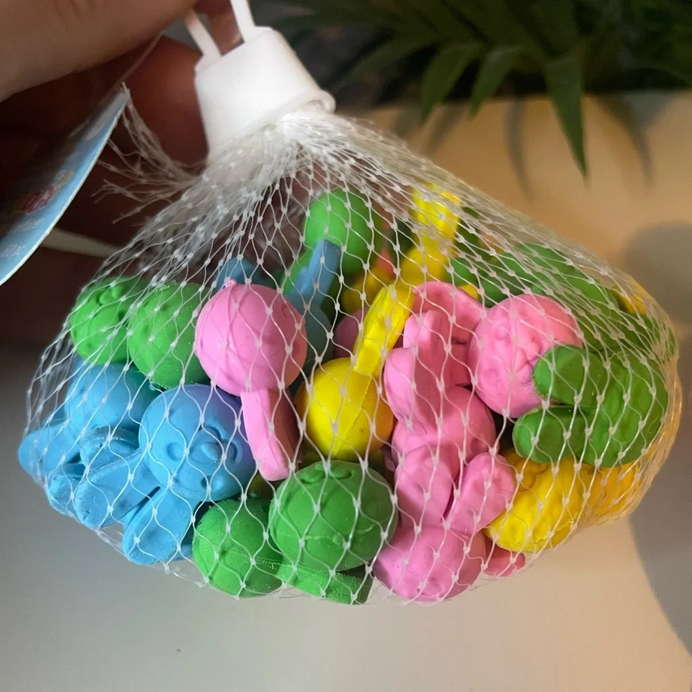 Erasers - 72 count Multicolor,Bunny & Egg, School supplies, Easter Basket